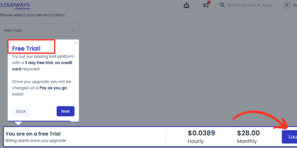 3 day free trial cloudways